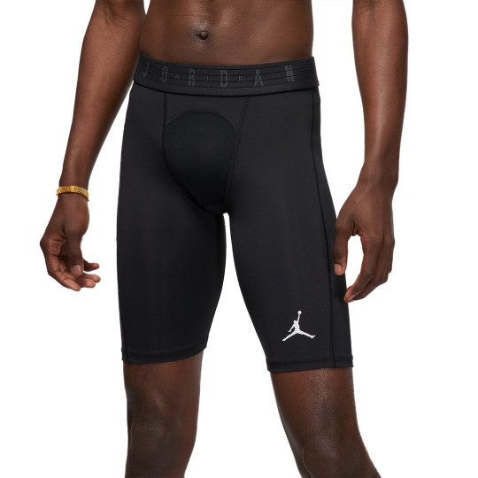 Malla Larga Jordan Dri Fit Sport Compression Black White Basketball