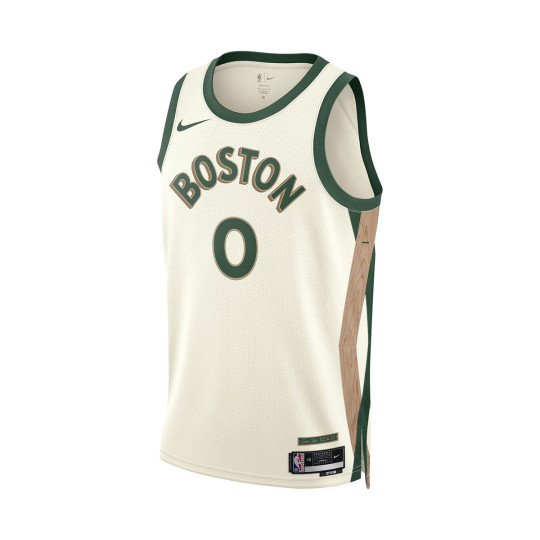 Jersey Nike Boston Celtics City Edition Jayson Tatum 2023 2024 Sail Basketball Emotion