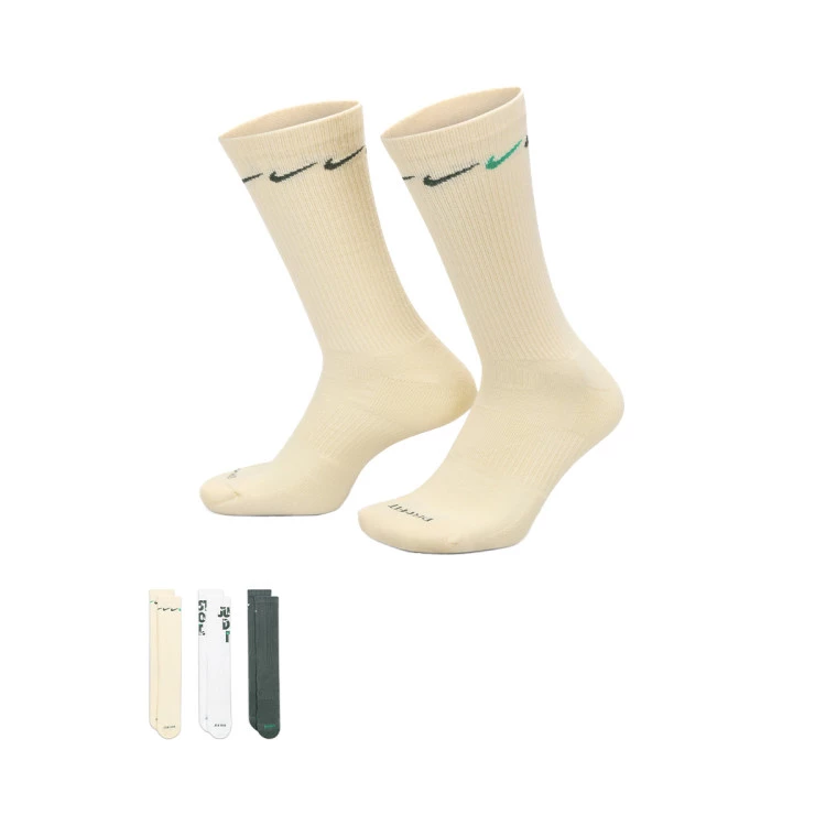 calcetines-nike-everyday-plus-cush-crew-3-par-144-coconut-milkwhite-whitevintage-green-vint-0