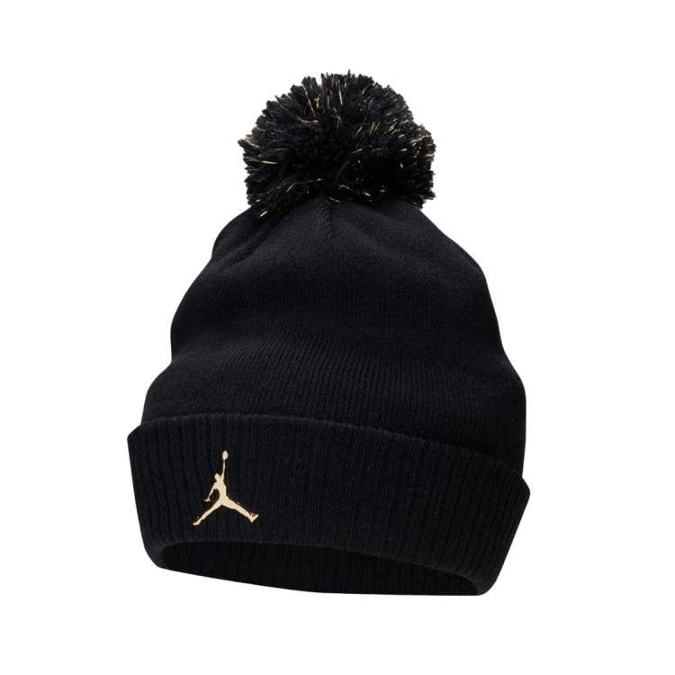 Bonnet Jordan Shine Beanie Black Gold Basketball Emotion