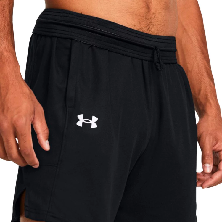 pantalon-corto-under-armour-baseline-black-white-white-1