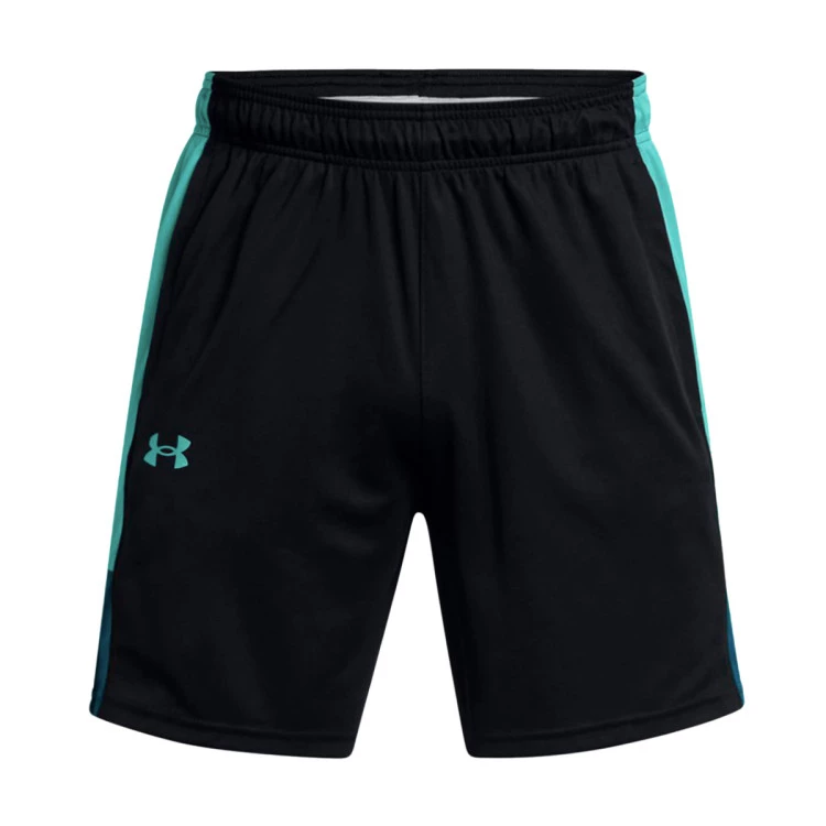 pantalon-corto-under-armour-baseline-black-radial-tuquoise-0