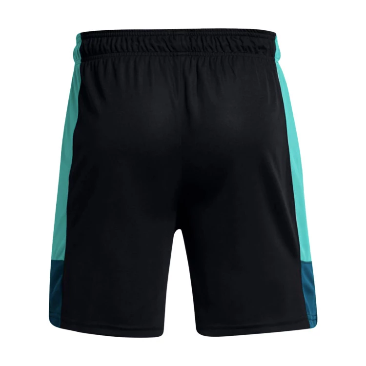 pantalon-corto-under-armour-baseline-black-radial-tuquoise-2