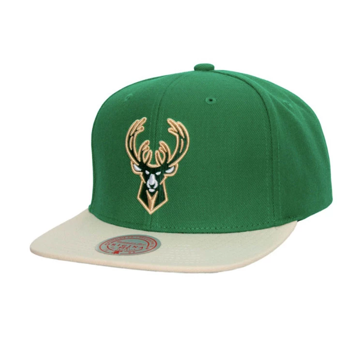 gorra-mitchellness-team-2-tone-2.0-snapback-nba-milwaukee-bucks-green-tan-0