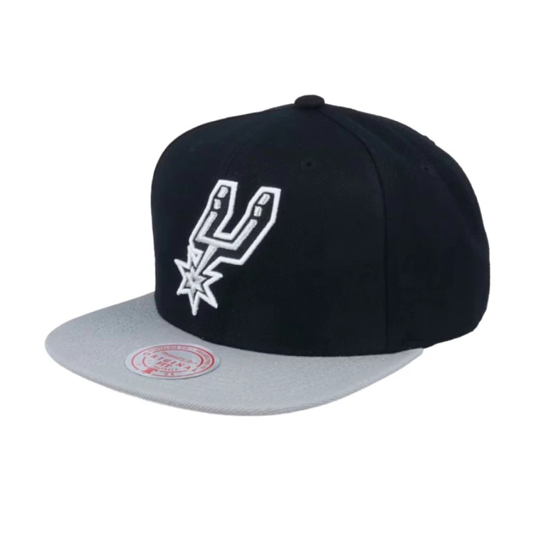 gorra-mitchellness-team-2-tone-2.0-snapback-nba-san-antonio-spurs-black-grey-0