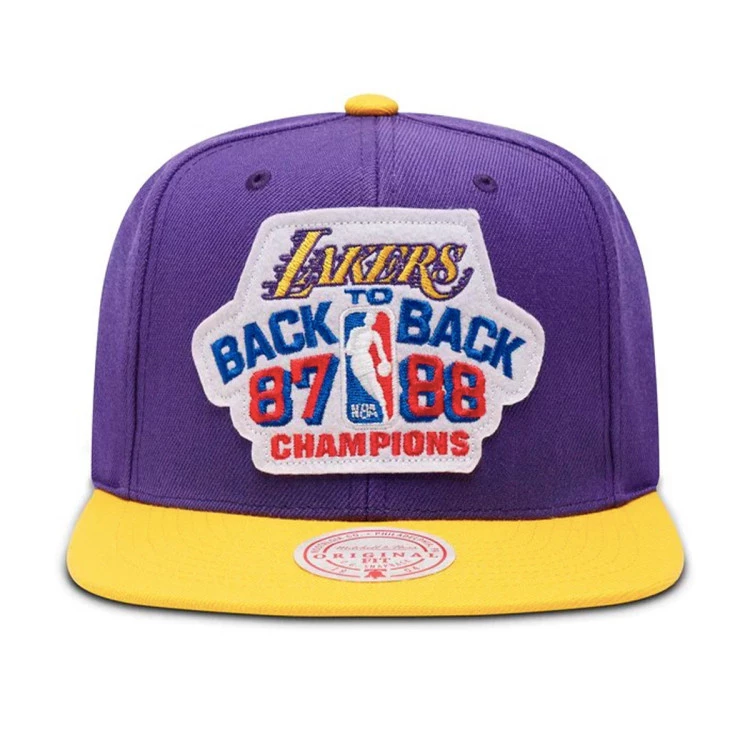 gorra-mitchellness-b2b-snapback-los-angeles-lakers-purple-yellow-0