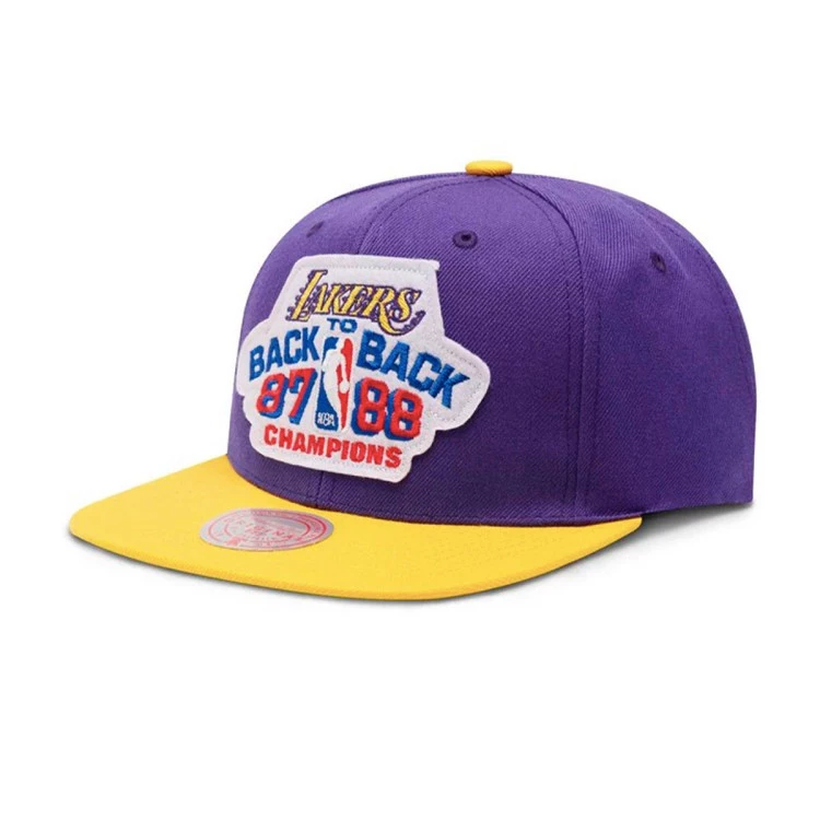 gorra-mitchellness-b2b-snapback-los-angeles-lakers-purple-yellow-2