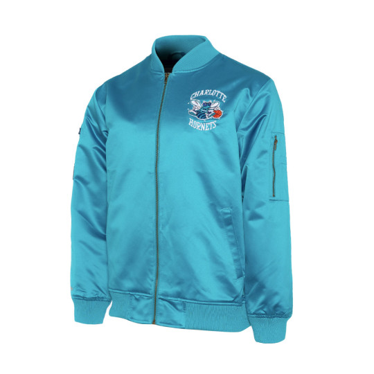 Bermuda Shorts MITCHELL&NESS Bomber Lightweight Satin Charlotte Hornets ...