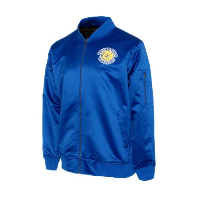 Giacca Bomber Lightweight Satin Golden State Warriors