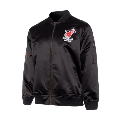 Chaqueta Bomber Lightweight Satin Miami Heat