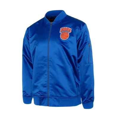 Chamarra Bomber Lightweight Satin New York Knicks