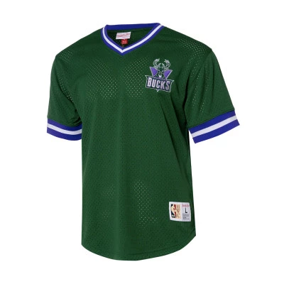 Fashion Mesh V-Neck Milwaukee Bucks Jersey