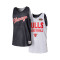 MITCHELL&NESS Wende-Mesh-Übungs-T-Shirt mit Vintage-Logo für die Chicago Bulls Top