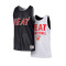 MITCHELL&NESS Wende-Mesh-Übungs-T-Shirt mit Vintage-Logo für die Miami Heat Top