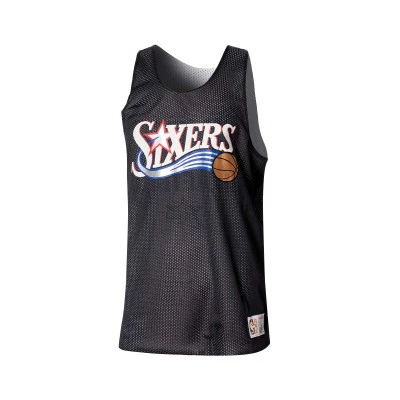 Top Réversible Mesh Practice Tank Vintage Philadelphia 76ers