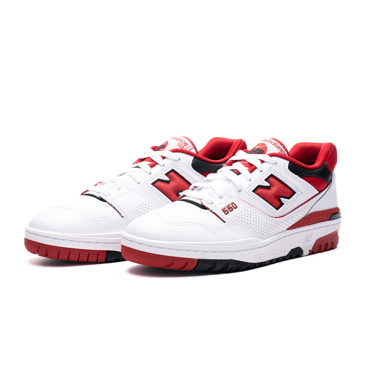 Basketball shoes New Balance 550 White-Red-Black - Basketball Emotion