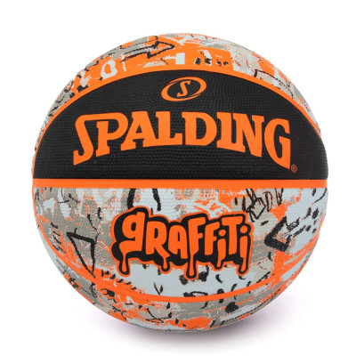 Bola Orange Graffiti Rubber Basketball Sz7
