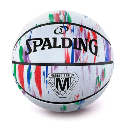 Bola Marble Series Rainbow Rubber Basketball Sz7