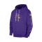 Sweatshirt Nike Los Angeles Lakers Dri-Fit Standard Issue Sleeve Logos