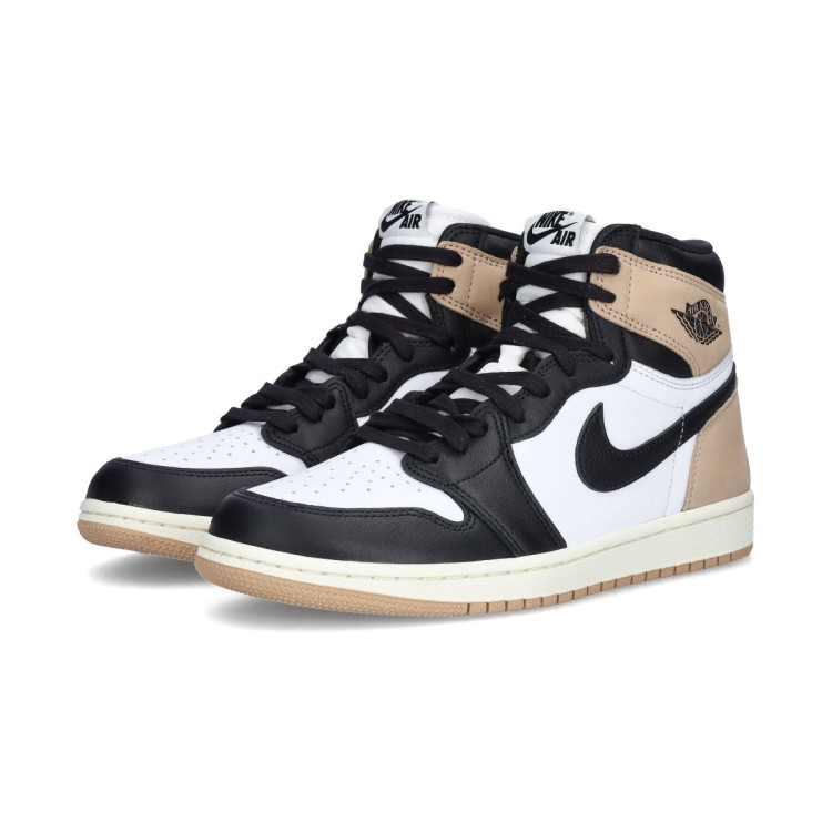 Baskets Jordan Femme Air Jordan 1 Retro High OG Black Legend Md Brown White Sail Basketball Emotion