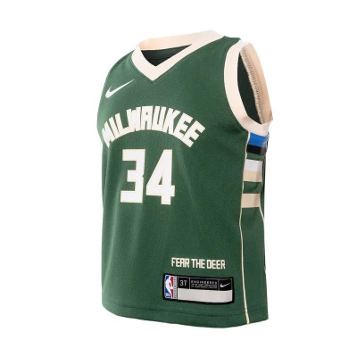 Maglia Milwaukee Bucks Icon Edition Giannis Antetokounmpo Prescolare