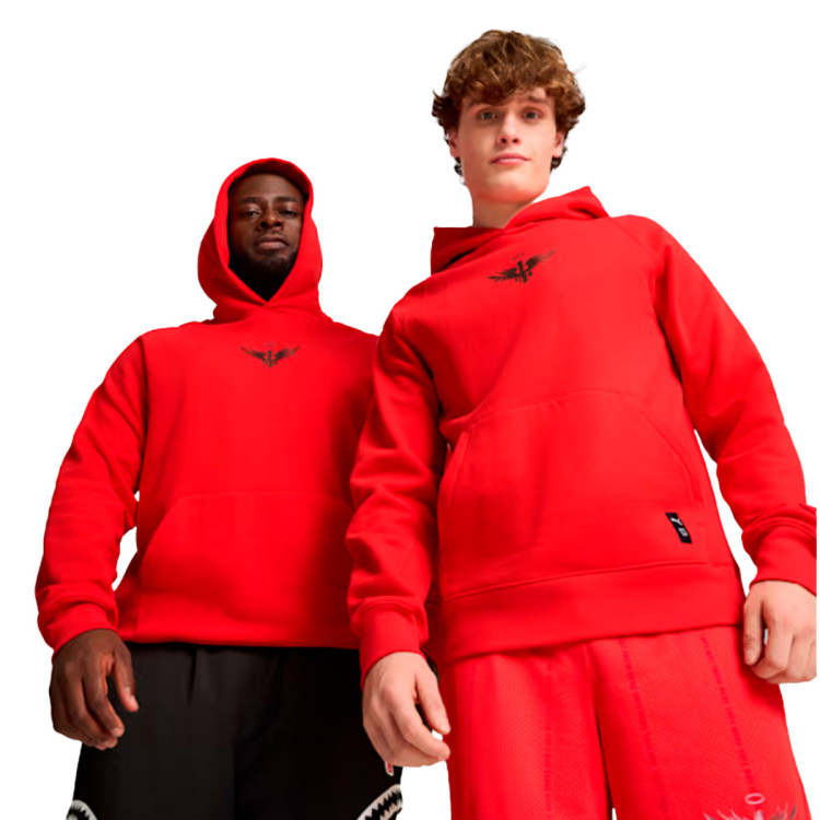 All red hoodie online