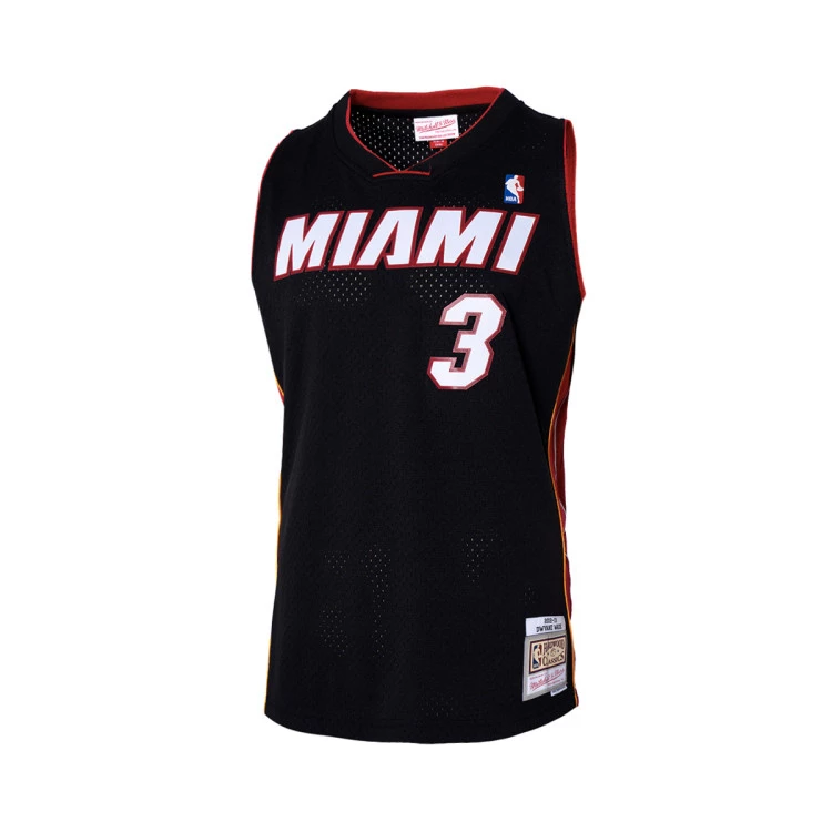 Jersey MITCHELL NESS Swingman Jersey Miami Heat Dwyane Wade 2012 Black Basketball Emotion