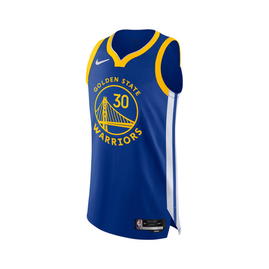 Jersey Nike Golden State Warriors Icon Edition Authentic Stephen Curry Rush Blue Basketball Emotion