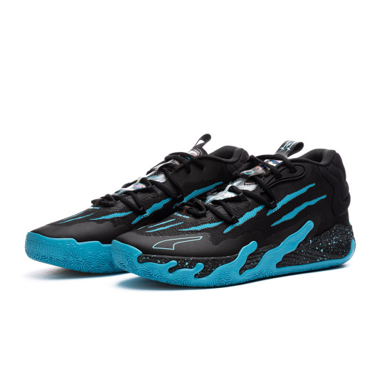 Zapatillas Puma MB.03 Blue Hive Black-Bright Aqua - Basketball Emotion