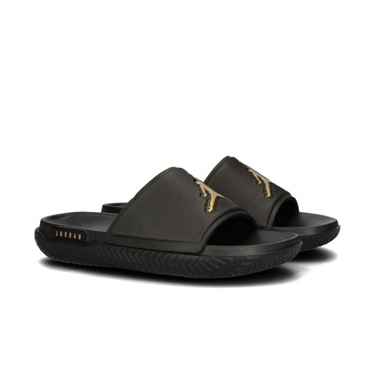 Jordan flip flops black online