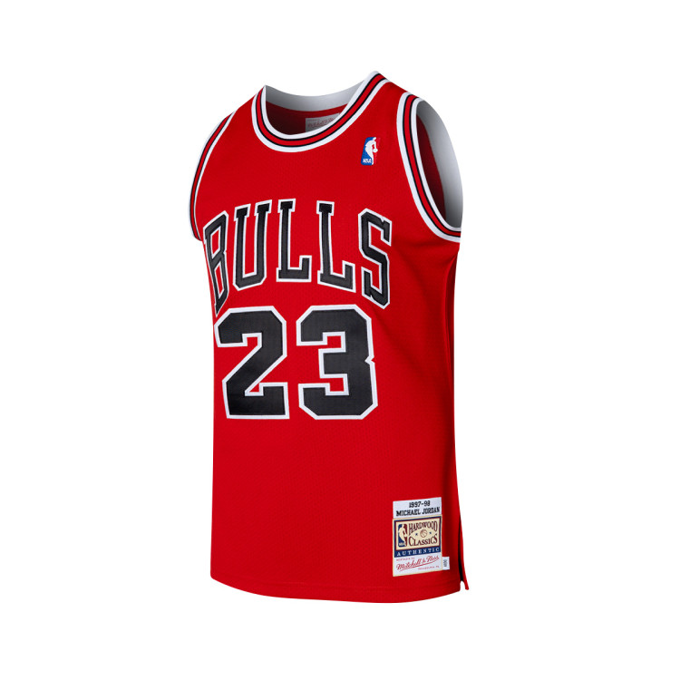 Jersey Mitchell Ness NBA Authentic Road Jersey Chicago Bulls Michael Jordan 1997 98 Scarlet Basketball Emotion