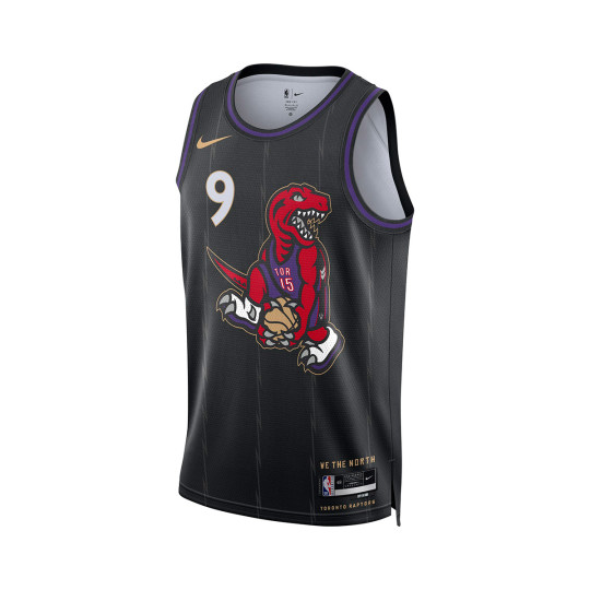 Camiseta Nike Toronto Raptors RJ Barrett Swingman City Edition 2024 2025 Black Basketball Emotion