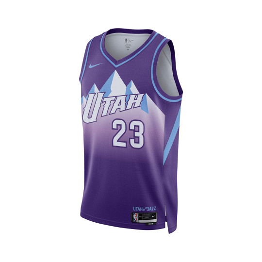 Jersey Nike Utah Jazz Lauri Markkanen Swingman City Edition 2024 2025 Field Purple Basketball Emotion