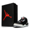 Jordan Air Jordan 3 Retro Schwarz Zement Sneaker