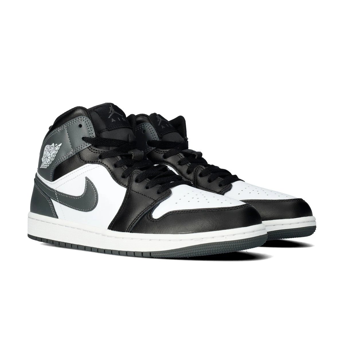 Trainers Jordan Air Jordan 1 Mid Black Iron Grey White Basketball Emotion