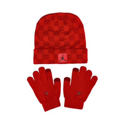 Bonnet Jordan Metal Jumpman Patch Beanie Set Carbon Heather Basketball Emotion