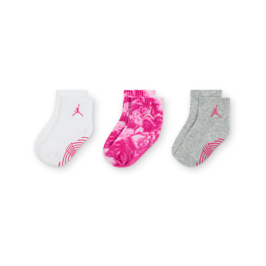 Socks Jordan Ankle Gripper Nino 3 Pares Fire Pink Basketball Emotion