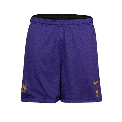 Los Angeles Lakers Mesh Practice Courtside Reversible Shorts