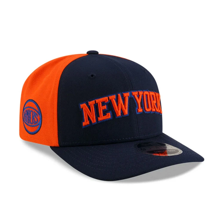 gorra-new-era-new-york-knicks-nba-statement-9seventy-stretch-snap-blue-orange-2