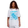 Women's Oversize Sneaker Graphic-White