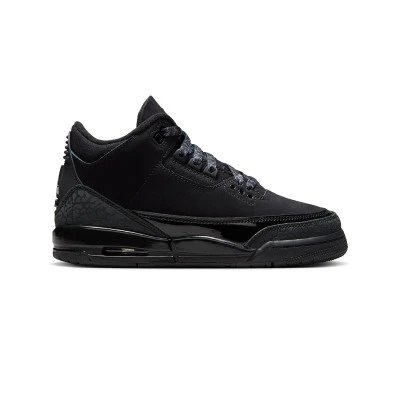 Kids Air Jordan 3 Retro Black Cat Trainers