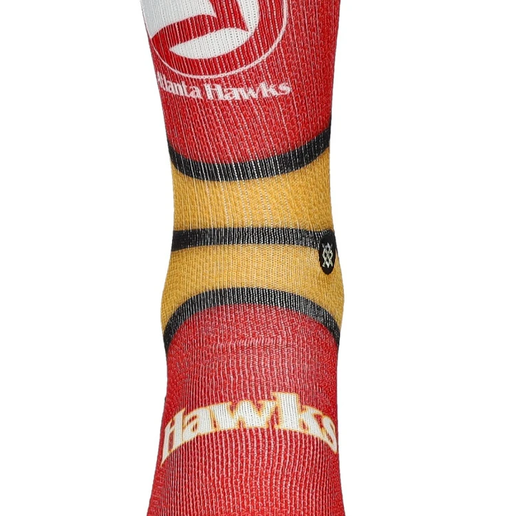 calcetines-stance-atlanta-hawks-mini-ball-hardwood-classics-yellow-2