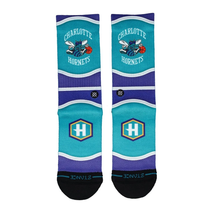 calcetines-stance-charlotte-hornets-mini-ball-hardwood-classics-purpura-5