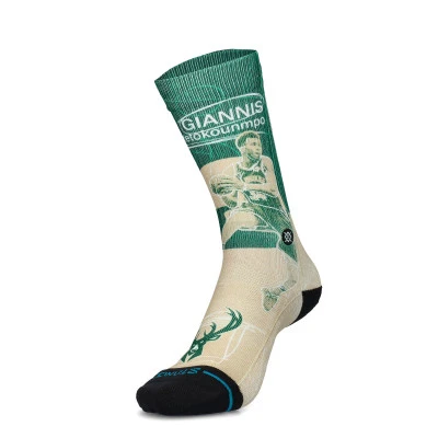 Eingefügte Giannis Milwaukee Bucks Socken