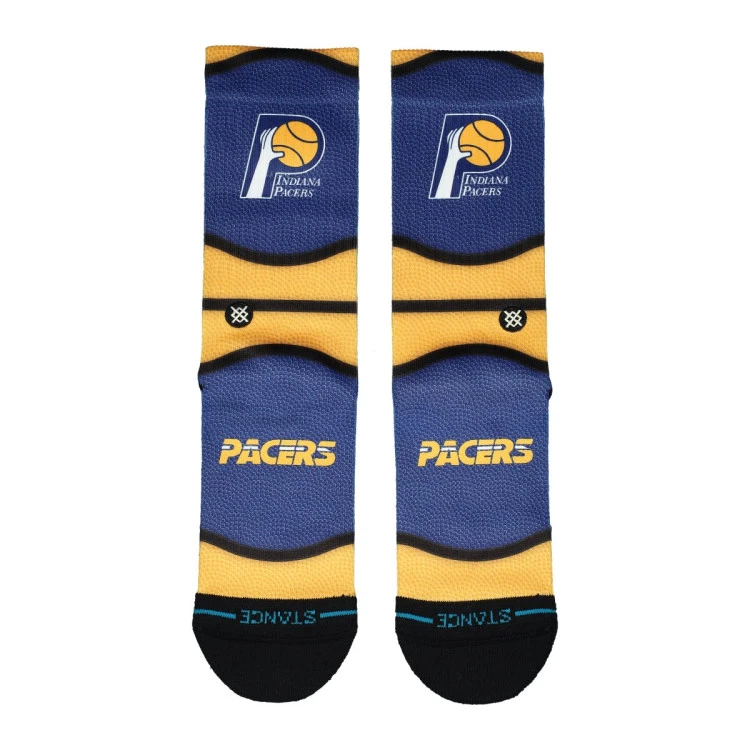 calcetines-stance-indiana-pacers-mini-ball-hardwood-classics-yellow-5