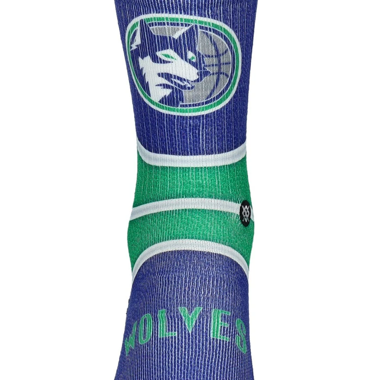 calcetines-stance-minnesota-timberwolves-mini-ball-hardwood-classics-verde-2