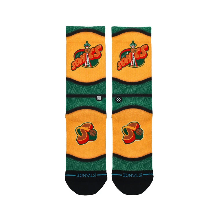 calcetines-stance-seattle-supersonics-mini-ball-hardwood-classics-yellow-5