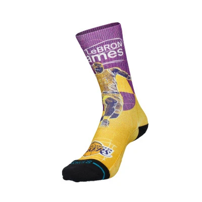 Chaussettes Pasted Lebron James Los Angeles Lakers