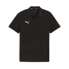 teamGOAL Cotton EQPCBE Polo Shirt Black-White