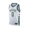 Camiseta Nike Milwaukee Bucks Association Edition Swingman Damian Lillard